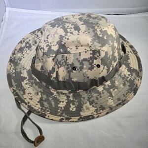 U.S. Army Hot Weather Sun Hat Type II Jungle Military Boonie Hat Men Large Green